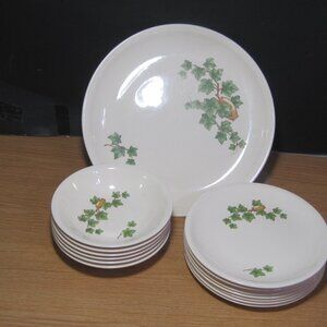 15 Vintage Paden City Pottery Ivy Pattern Dishes Made in USA